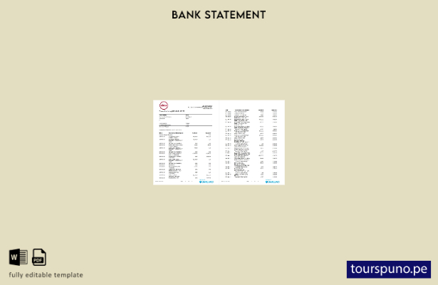 listo para imprimir plantilla de Word de páginas de extracto bancario ABSA de Su